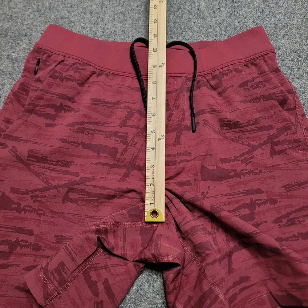 Public Rec Shorts Mens 30 Red Flex Lined Performance Stretch Elastic Waist 7